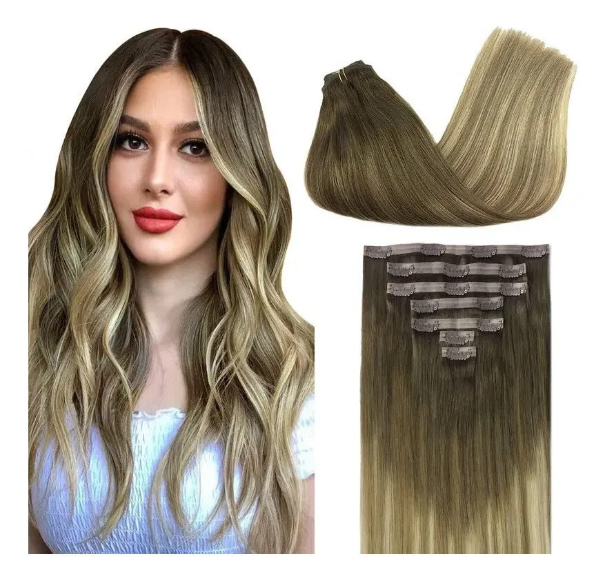 Cabello Humano Remy 45 Cm Marrones Marrón