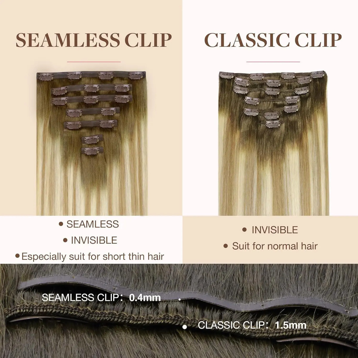 Extensiones Cabello Humano Remy 35 Cm 110g Para Mujeres - Image 4