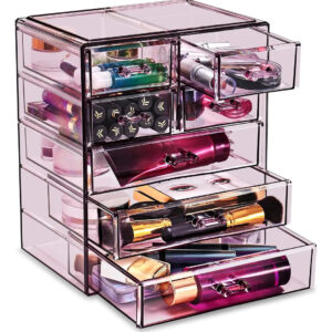Organizador De Maquillaje En Acrílico Con 7 Cajones