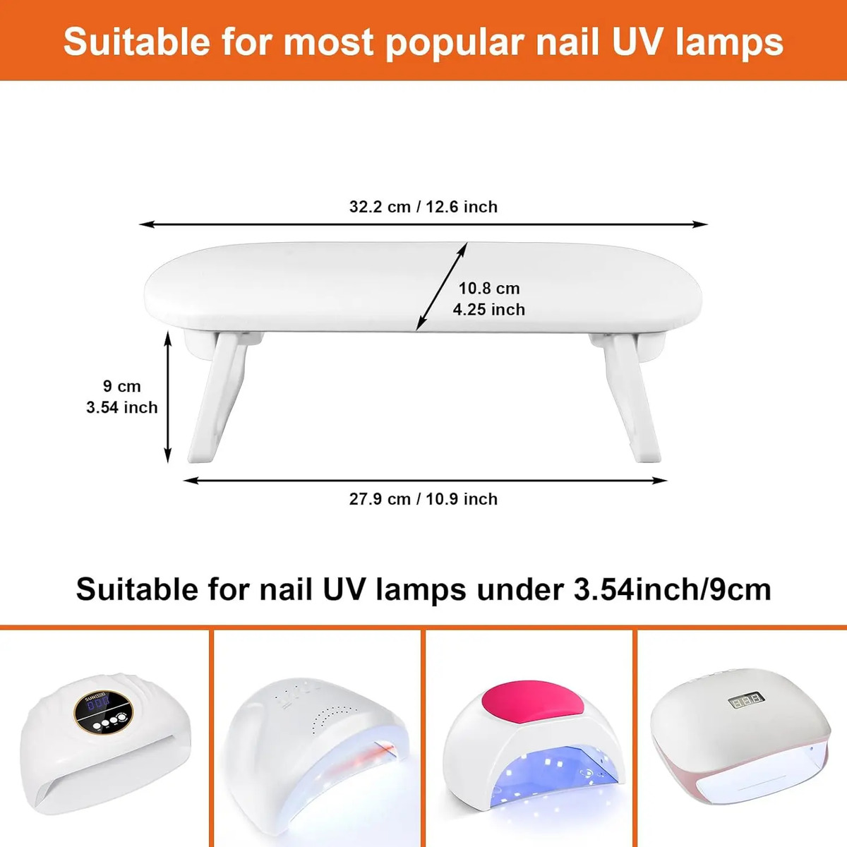 Reposabrazos Plegable De Cuero Pu Para Manicura Con Almohadi - Image 6