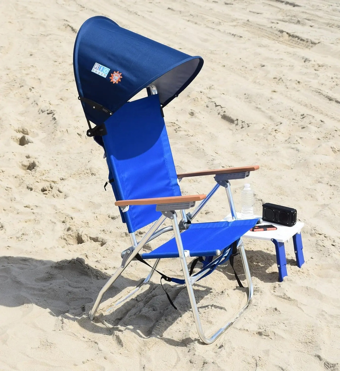 Sombra Para Silla De Playa 2.44m Azul Marino Rio Beach - Image 6