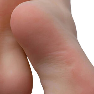 Pares De Pies De Silicona Naturales Para Mostrar Uñas Rosada