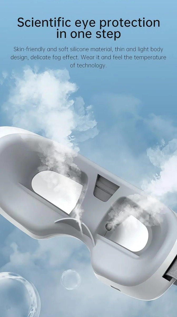 Máscara De Vapor Para Ojos Secos, Ajustable, Calor, Hidratan - Image 5