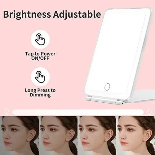 Espejo De Maquillaje Aumento 10x Luz Led Portátil Cosmetico - Image 6