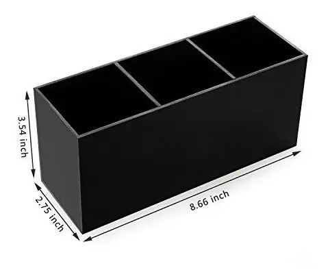 Organizador Del Organizador Del Cepillo Del Maquillaje, Solu Negro - Image 6
