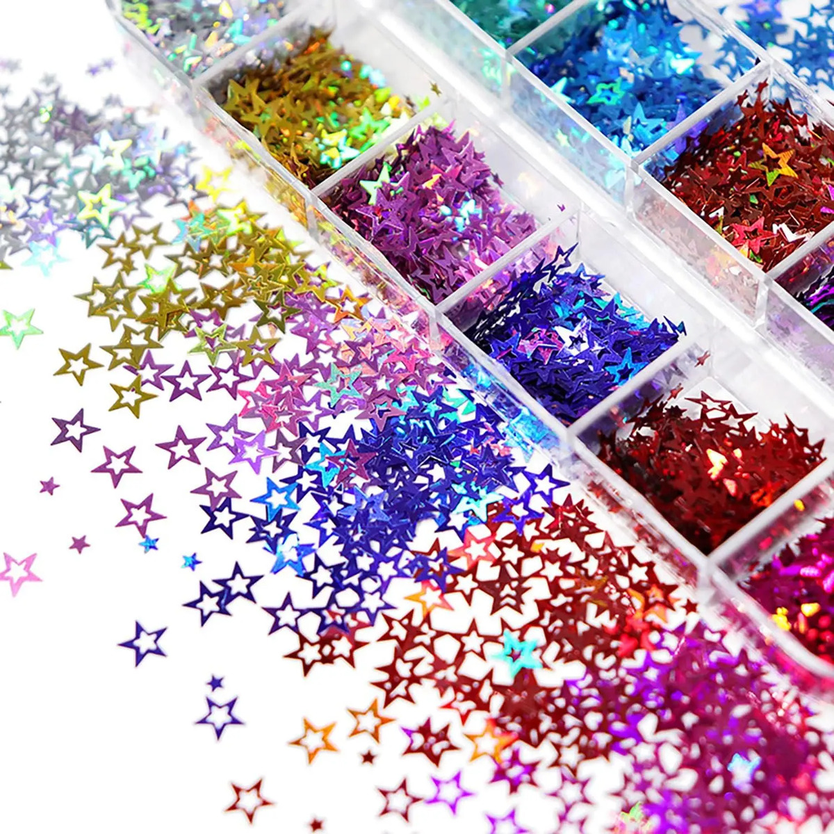 Decoraciones De Uñas Con Purpurina Y Estrellas De 3d Para Mu - Image 4