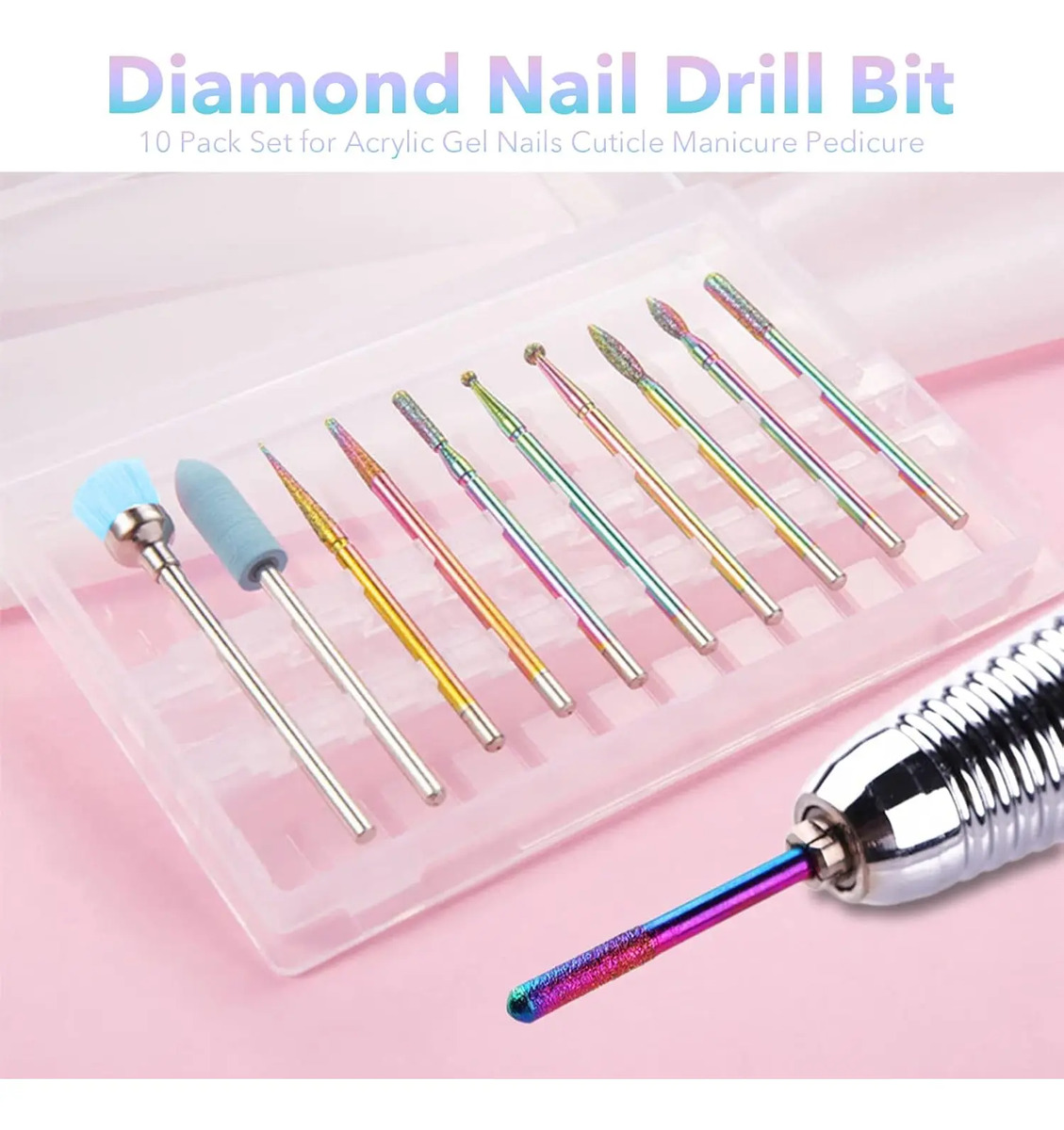 Brocas De Cerámica Para Cortar Uñas De 20 Piezas Diamante Pr - Image 5