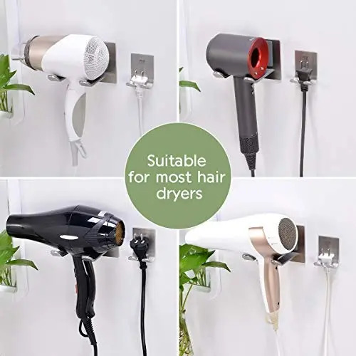 Soporte Para Secador De Cabello Fle Montado En La Pared Con - Image 3