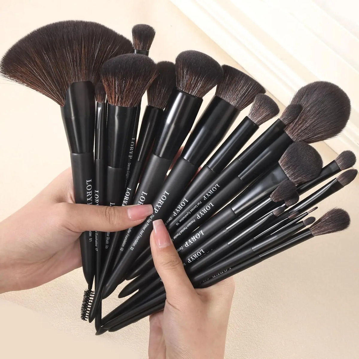 Kit De Brochas De Maquillaje Vegano De 21 Piezas Para Rostro - Image 6