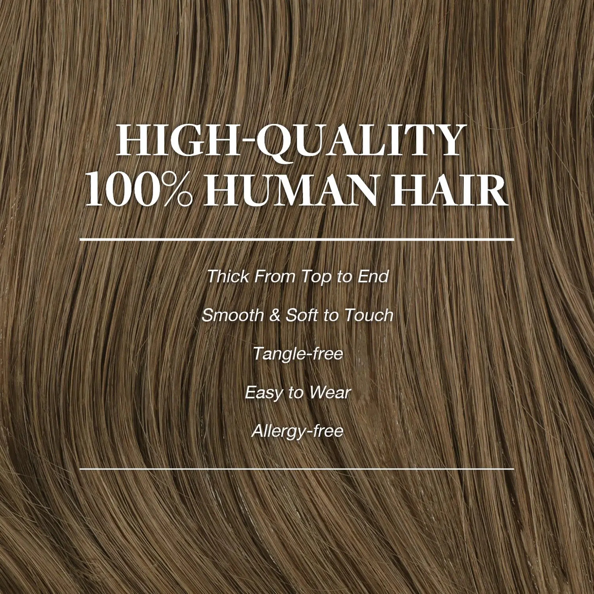 Cabello Humano Remy 50 Cm Marrón Claro Ash Marrón Claro Ash - Image 4