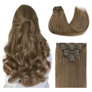 Cabello Humano Remy 50 Cm Marrón Claro Ash Marrón Claro Ash