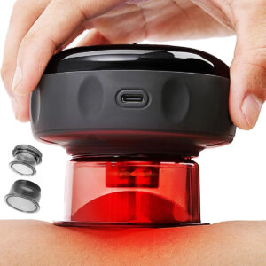 Kit Ventosas 20 Niveles Terapia Massage Con Luz Roja Y Calor