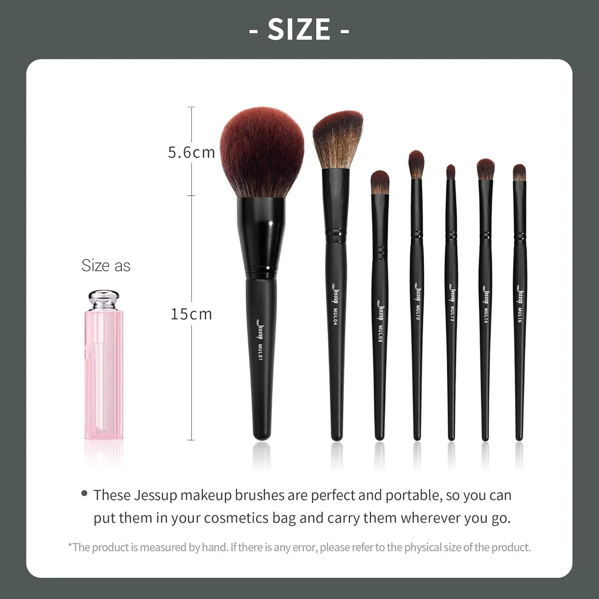 Pinceles De Maquillaje Profesionales Veganos De 13 Piezas En Negro - Image 7