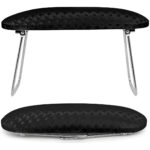 Cojín De Mano Para Uñas De Nail Tech Negro De Microfibra Tam