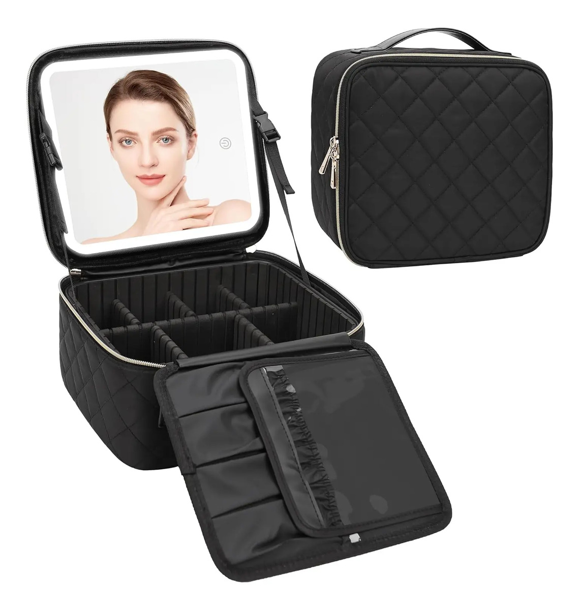 Maletín De Maquillaje Profesional Negro - Image 8