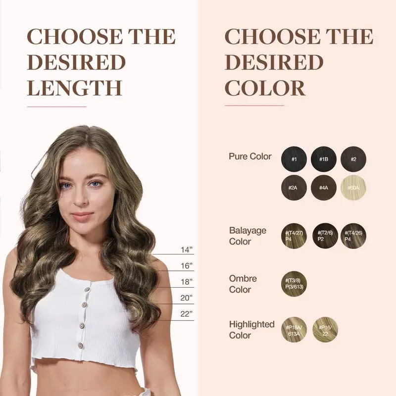 Cabello Humano Remy 40cm Marrón Chocolate Marrón Chocolate - Image 8