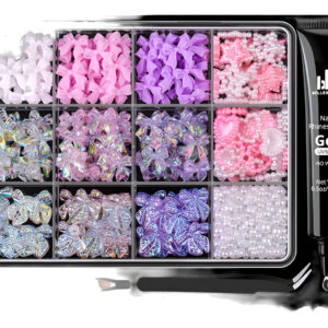 Charms De Uñas 3d Y Perlas Planas De 2 A 6 Mm En 6 Colores C