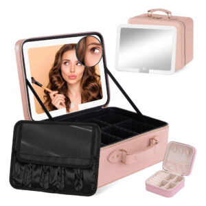 Bolso De Maquillaje Yofuly De 30 Cm, Luces Led Y Espejo 10x