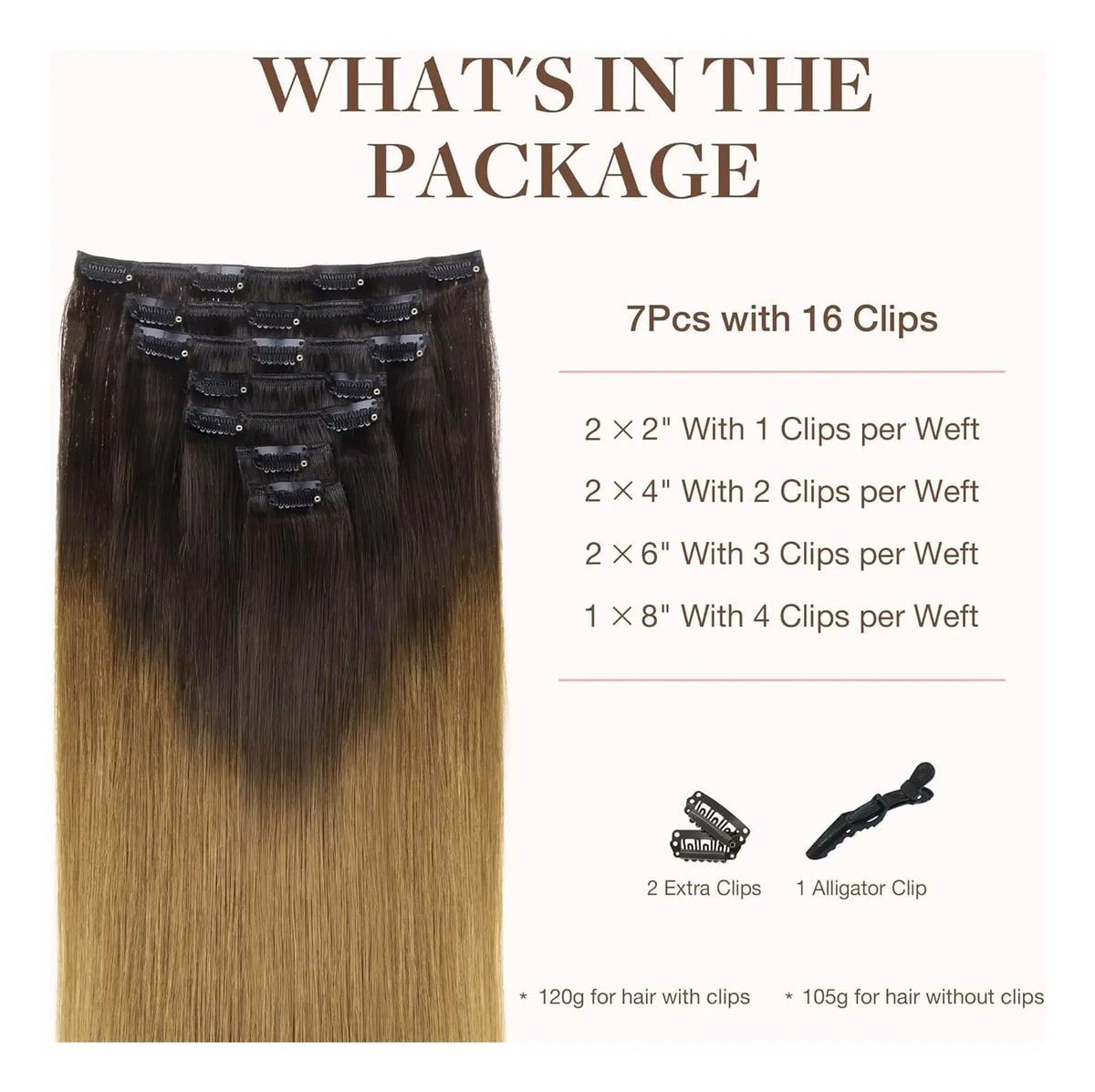 Extensiones De Cabello Remy 40cm Chocolate - Image 2