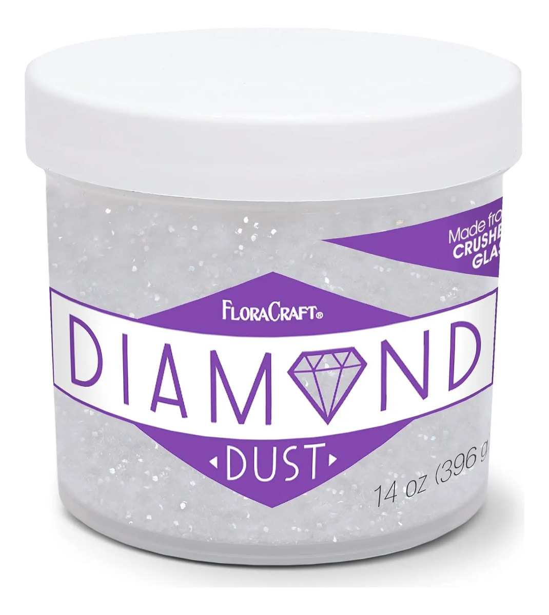 Brillo De Diamante En Frasco De Vidrio Claro De 397 Gramos Clear