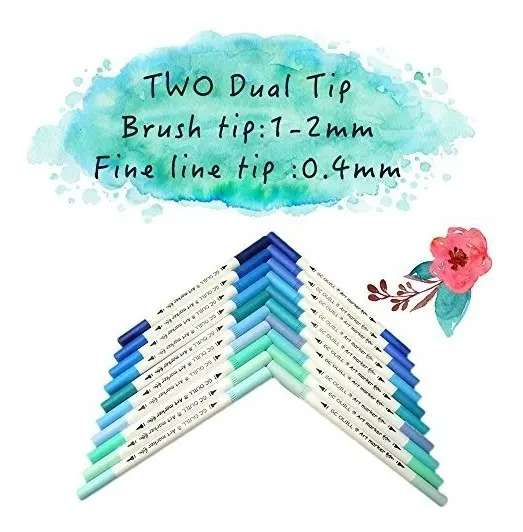 Gc 100 Dual Tip Brush Pen Marker Set Puntas De Cepillo Flexi - Image 4