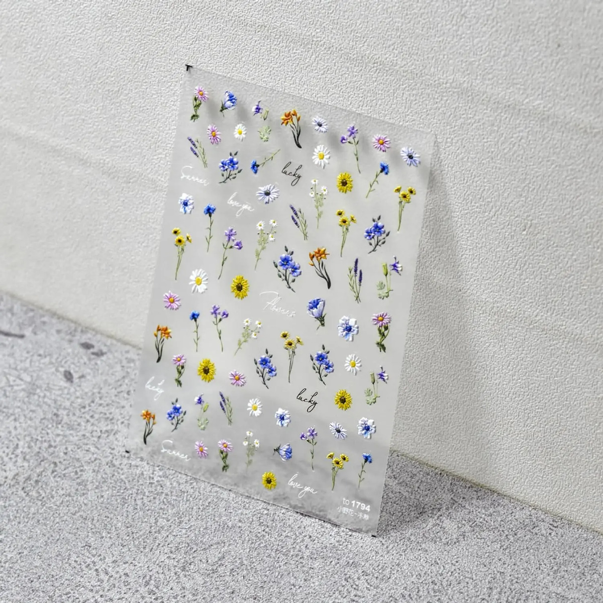 Pegatinas De Flores Para Uñas Con Diseños De Margaritas Y Gi - Image 5