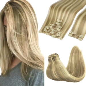 Extensiónes De Cabello En Clip Para Mujeres 48 Cm