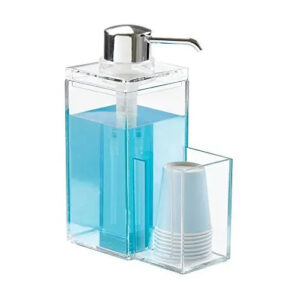 Mdesign Dispensador De Enjuague Bucal Caddy Para Baño Vanity