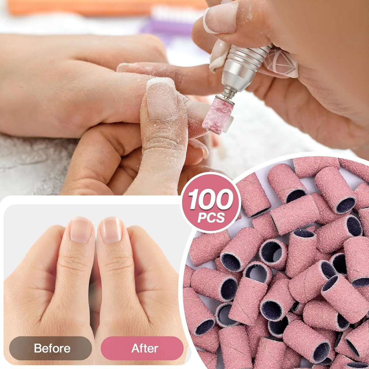 Brocas Para Uñas De Melodysusie, 100 Piezas, Bandas De Lija - Image 6