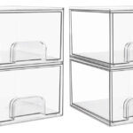 Cajones Almacenar Maquillaje Organizador 15x11x19 Cm  4 Unid Blanco