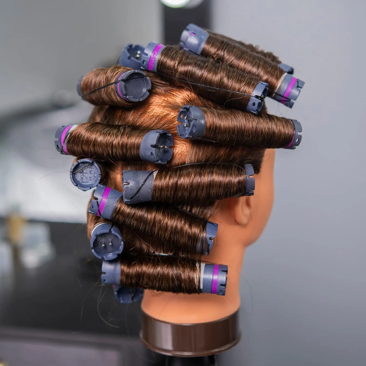Cabeza De Maniquí Para Peluquería 51 A 56 Cm Cabello Humano - Image 5