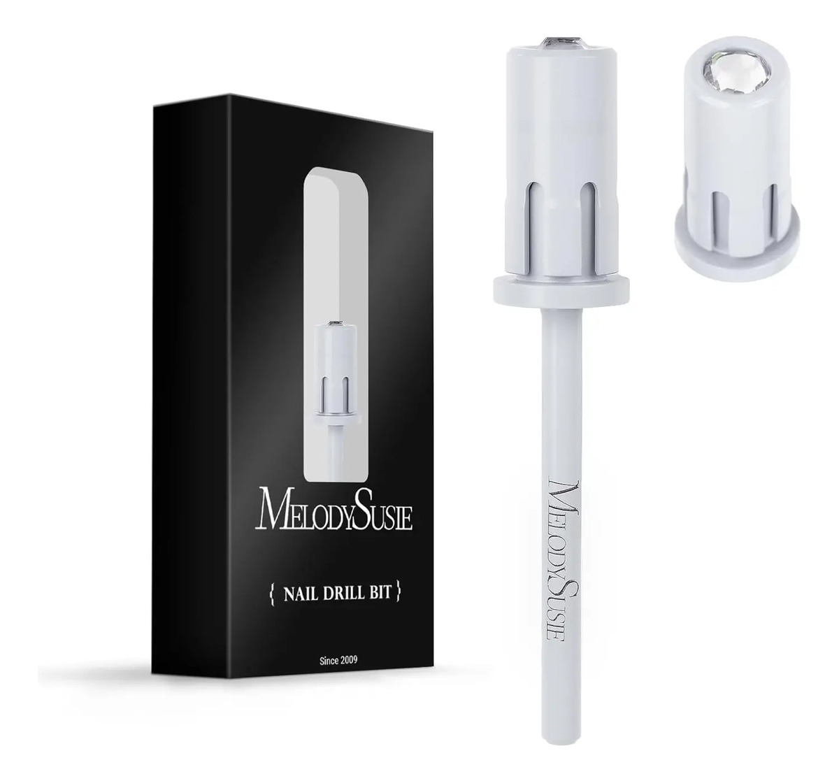 Broca De Cristal Melodysusie Para Uñas De 2,4 Cm Fáciles De