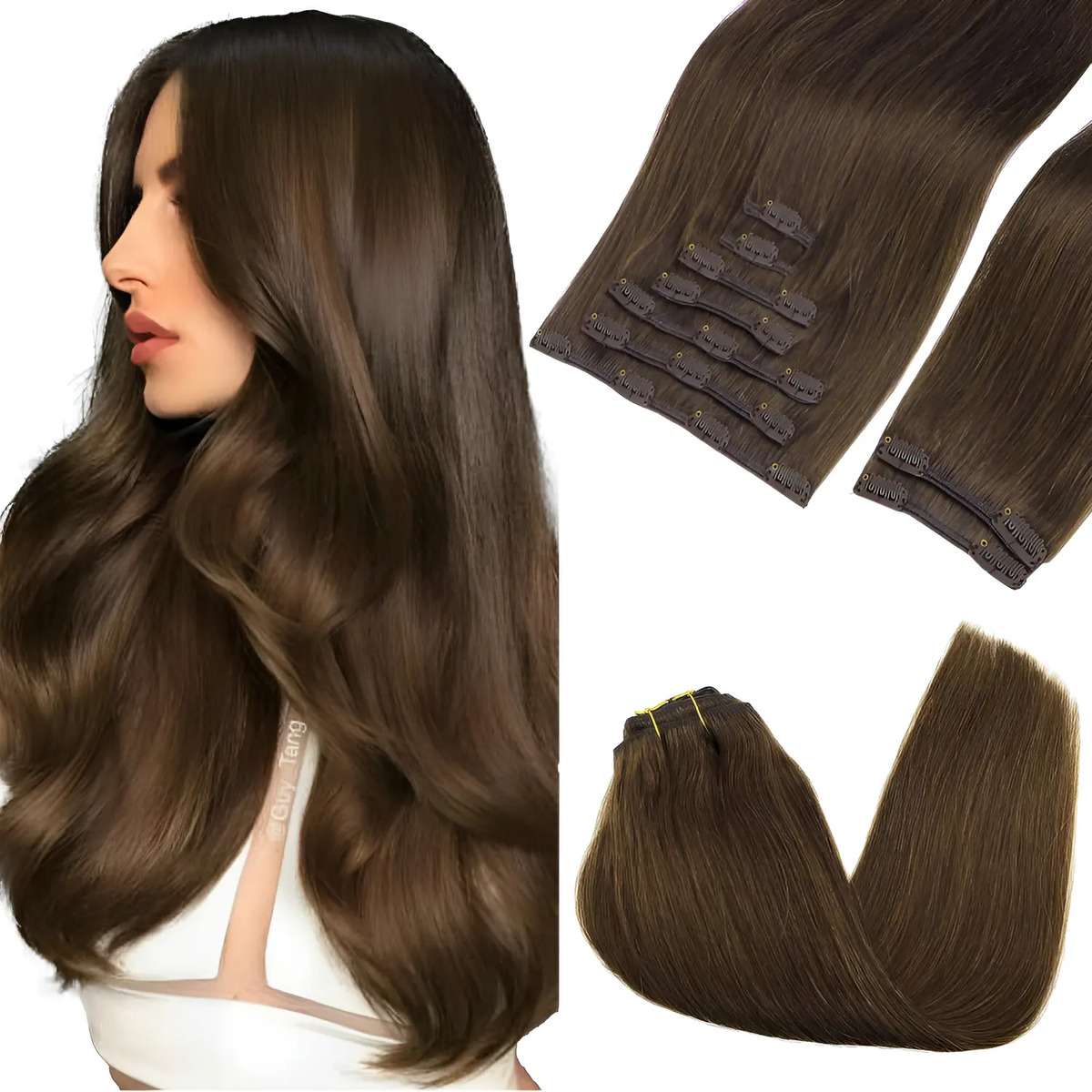 Cabello Remy Color Chocolate 56cm 150g