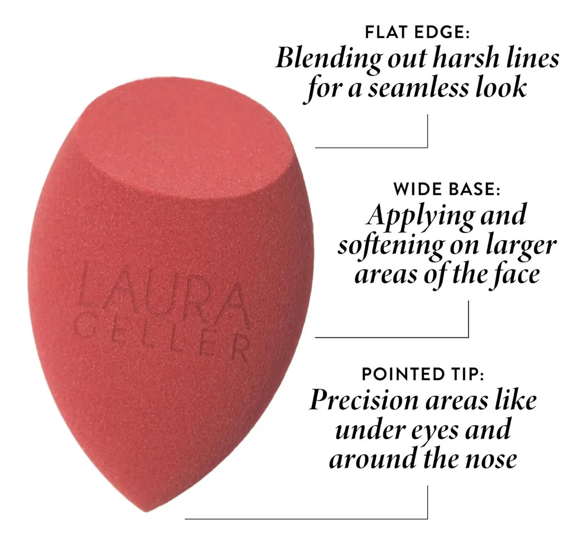 Esponja De Maquillaje Para Cara Completa De Laura Geller New - Image 2