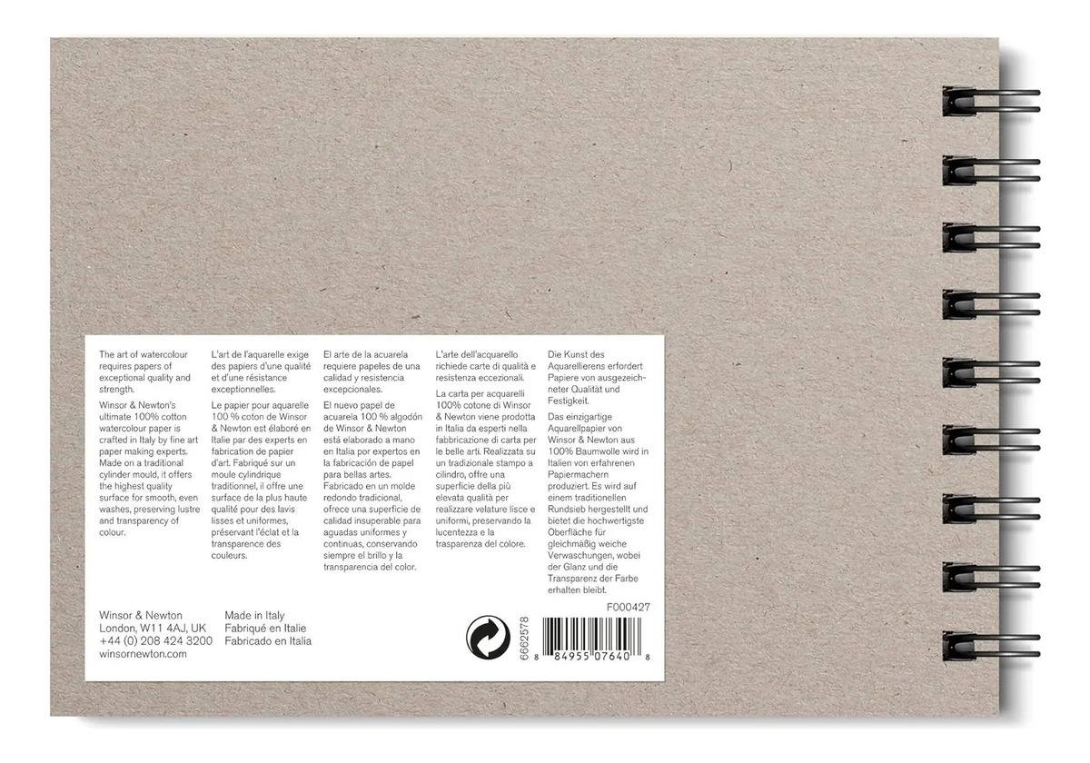 Papel De Agua Profesional Winsor Newton, 13cm X 18cm - Image 2