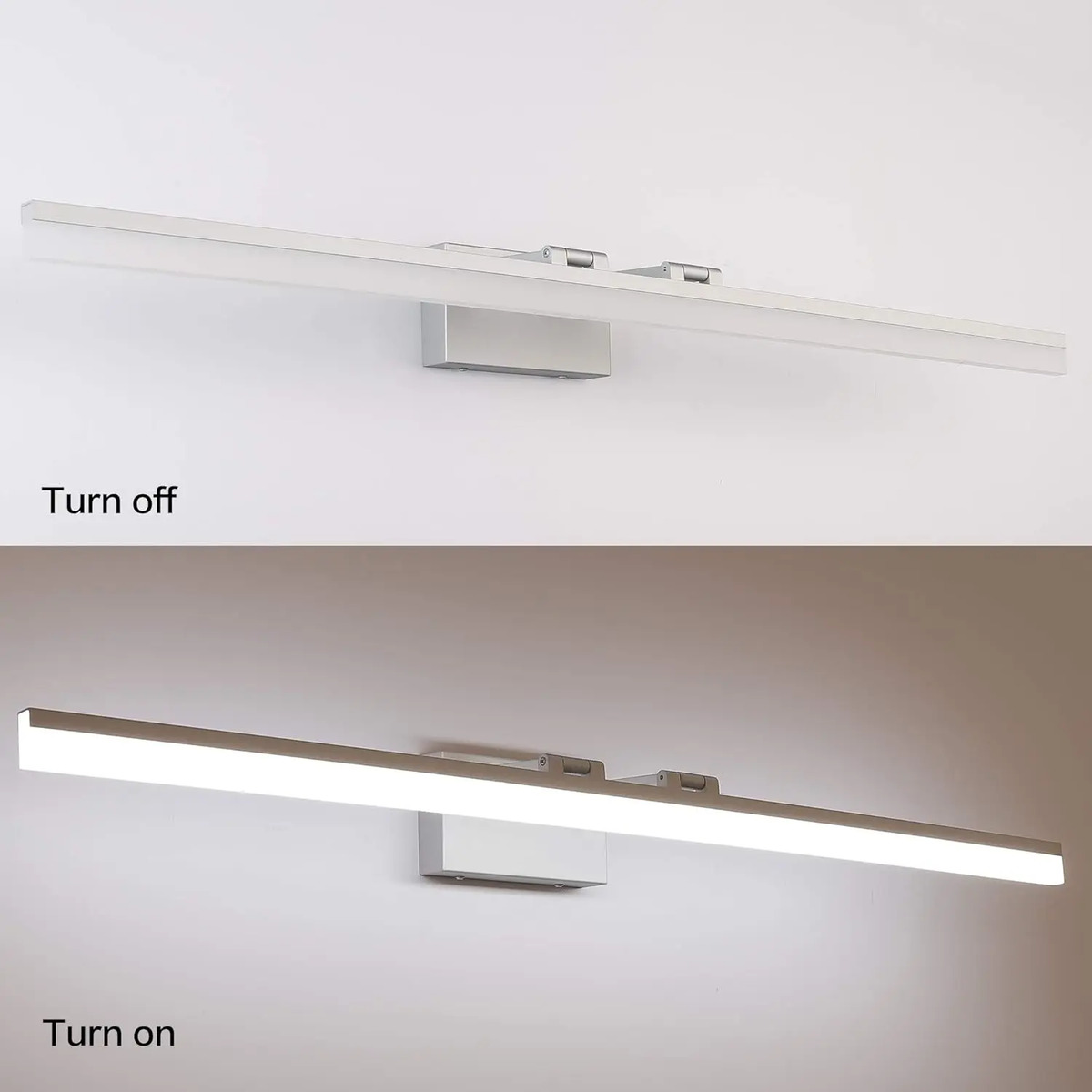 Luz Led Plateada, 120 Cm Larga, Ajuste Brillo Y Acabado Alum - Image 6