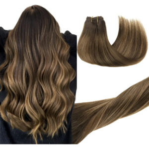 Extensiones Cabello Humano 45cm 7 Piezas Marrón