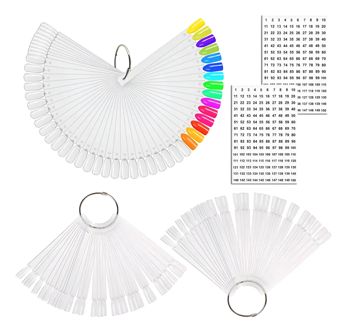 Palitos De Muestra De Esmalte Para Uñas Jassins 150 Unidades