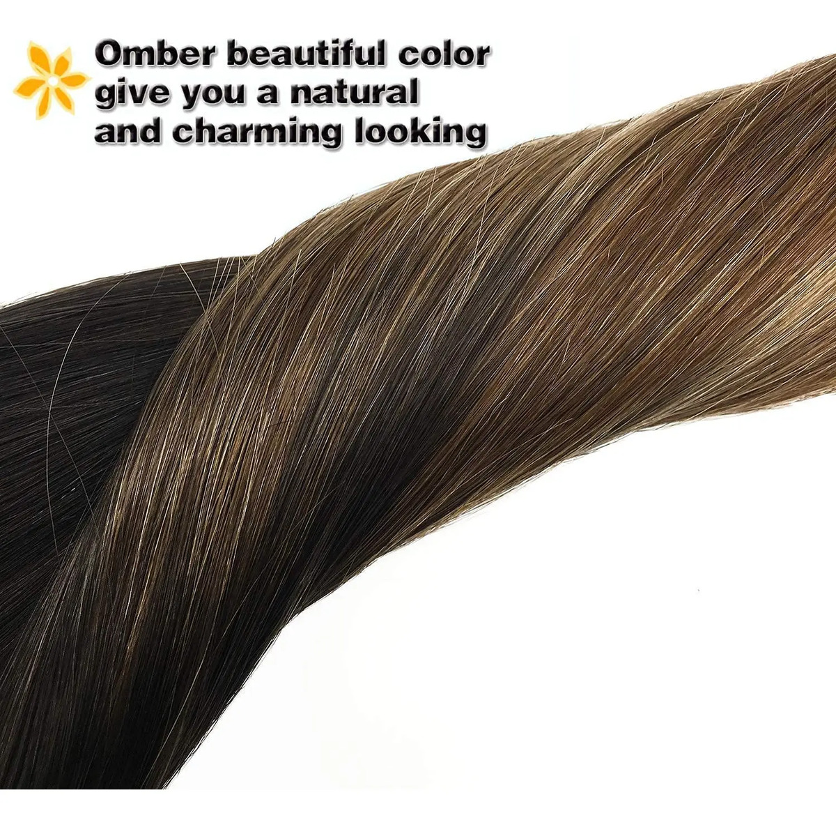 Cabello Humano 60cm 120g Marrón Rubio - Image 8