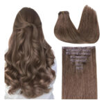Extensiones Cabello Remy 55cm Marrón S-5