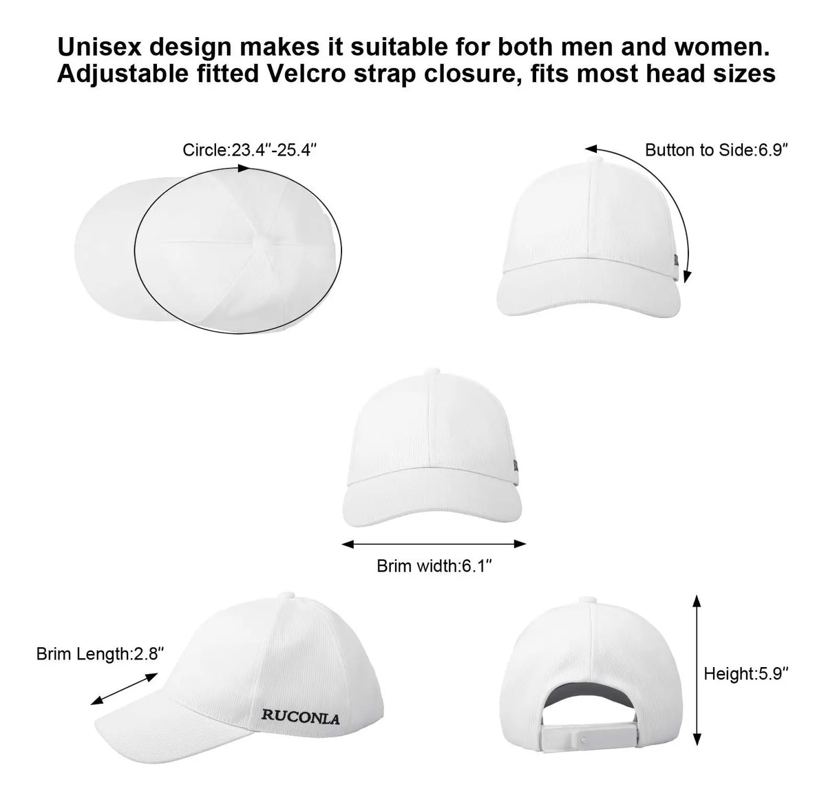 Gorra Led Con Fibra Óptica, 7 Colores, Carga Usb, Blanco - Image 3