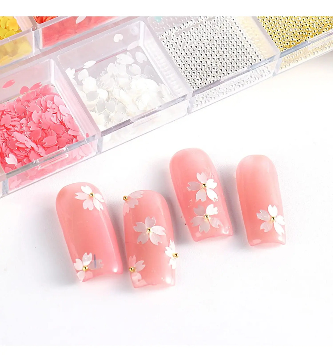 Flores De Nail Art Decoraciones Para Mujeres Y Niñas Tamaño - Image 5