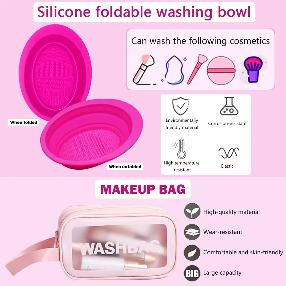 Juego De 33 Piezas Para Maquillaje Con Brochas Y Accesorios - Image 5