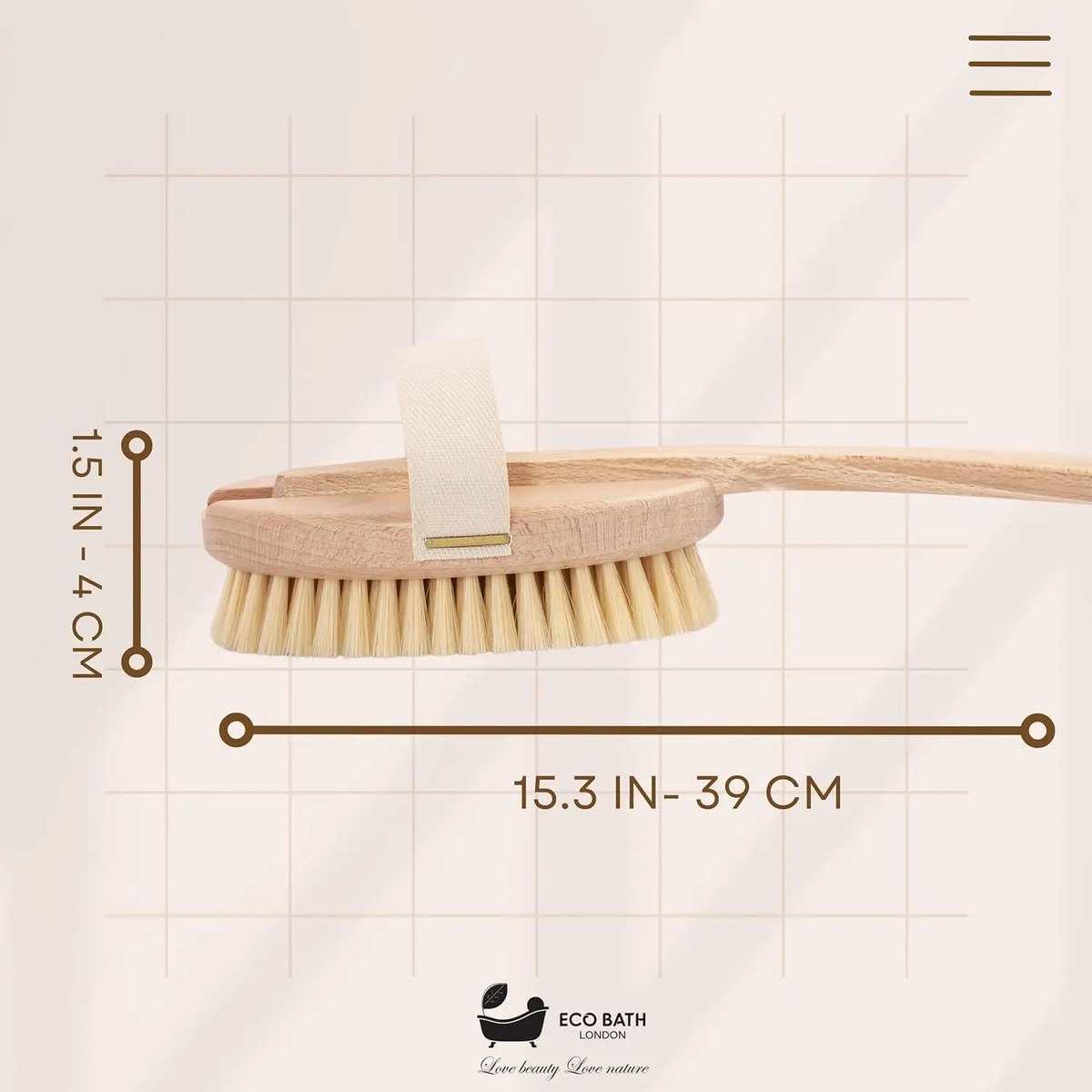 Cepillo De Cerdas Naturales Con Mango Desmontable Para Exfol - Image 6