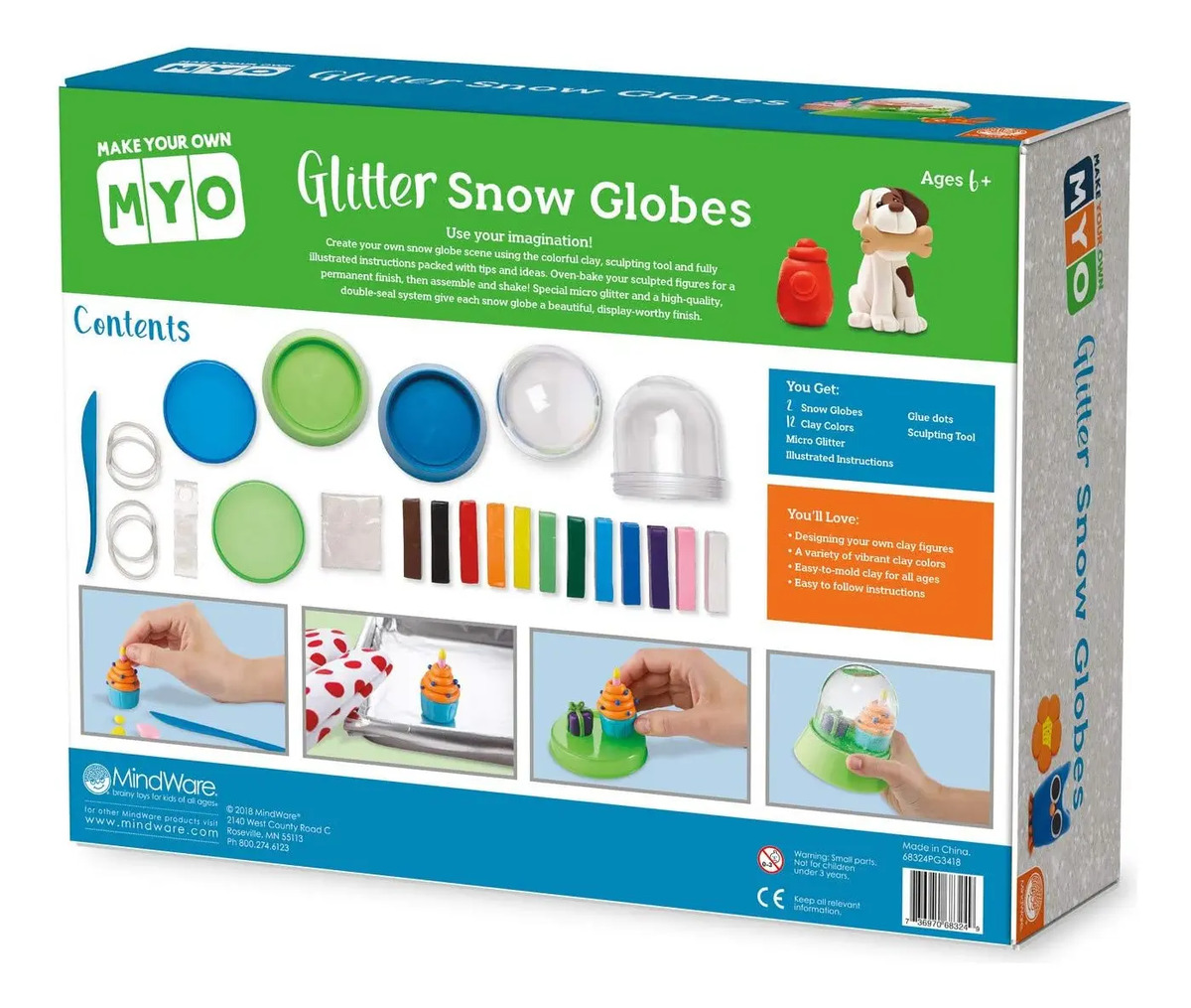 Kit Crea Tu Globo De Nieve Con Purpurina Marca Mindware - Image 9