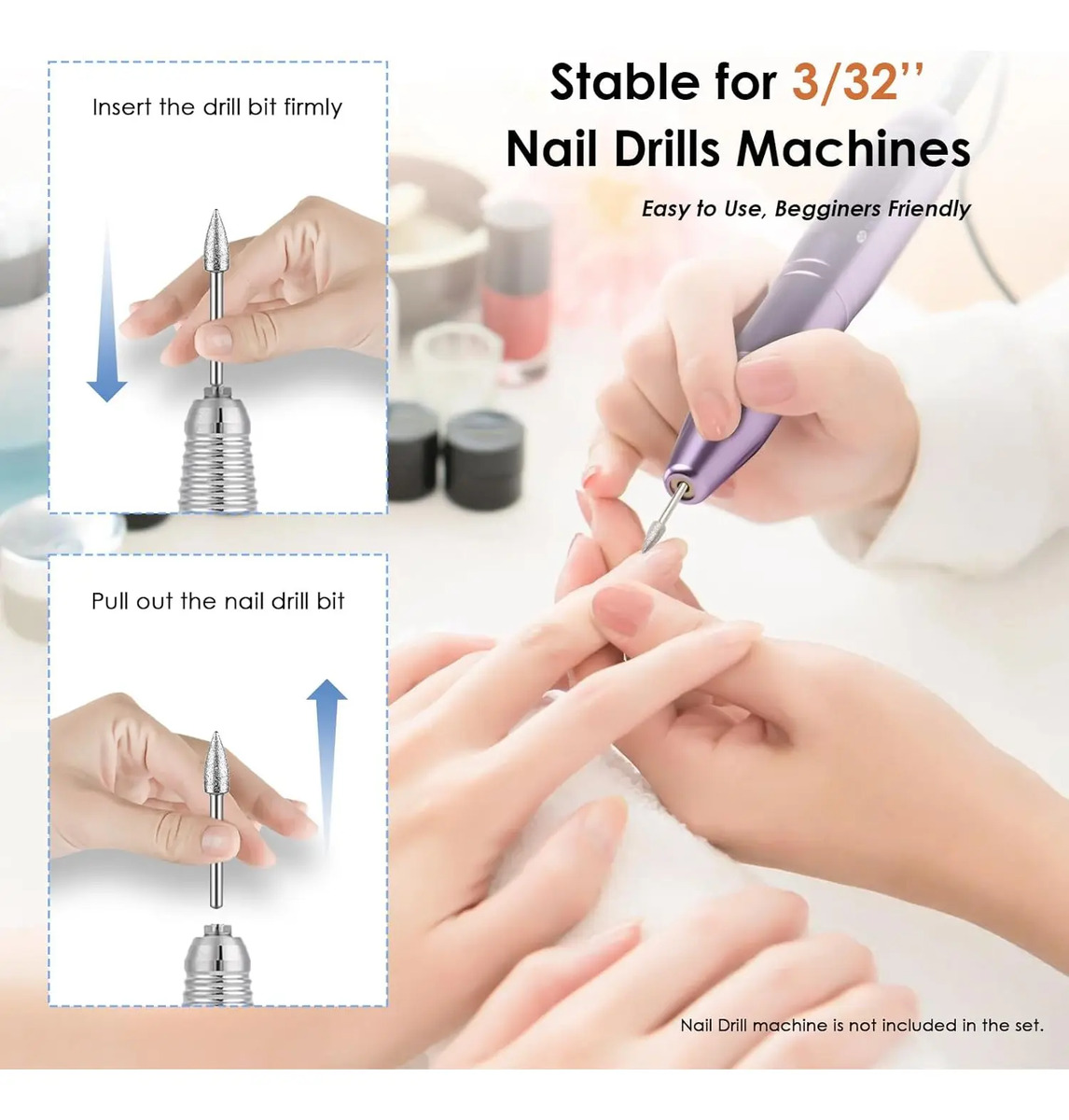Lima De Uñas Profesional De 22 Piezas Con Bits De Cerámica - Image 6
