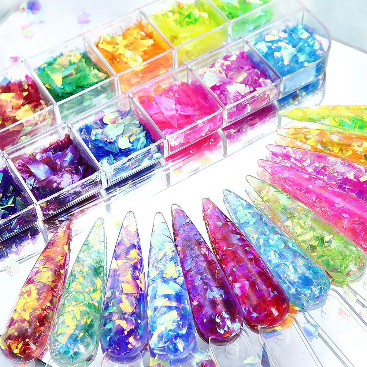 Gliter Iridiscente Para Arte De Uñas, Decoraciones Para Mani - Image 2