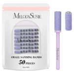 Brocas Para Uñas De Melodysusie, 50 Piezas, 3,1 Mm, Fino Gra