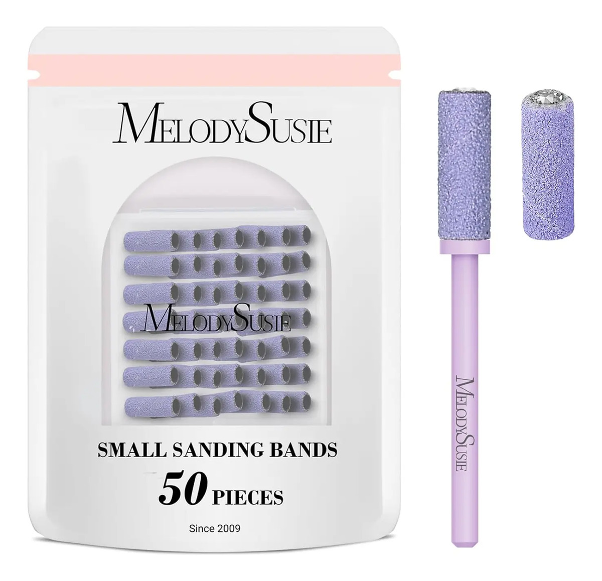 Brocas Para Uñas De Melodysusie, 50 Piezas, 3,1 Mm, Fino Gra