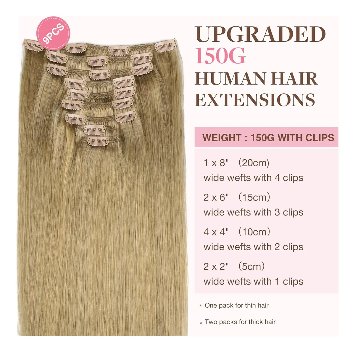 Cabello Remy 50 Cm Bronce Para Mujer Bronce - Image 2